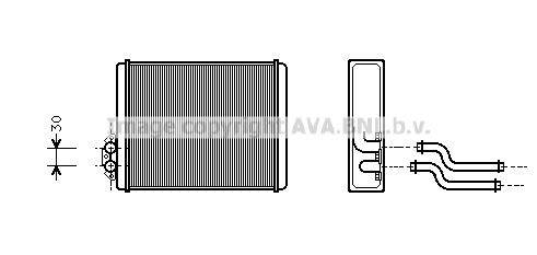 AVA QUALITY COOLING Lämmityslaitteen kenno VO6084